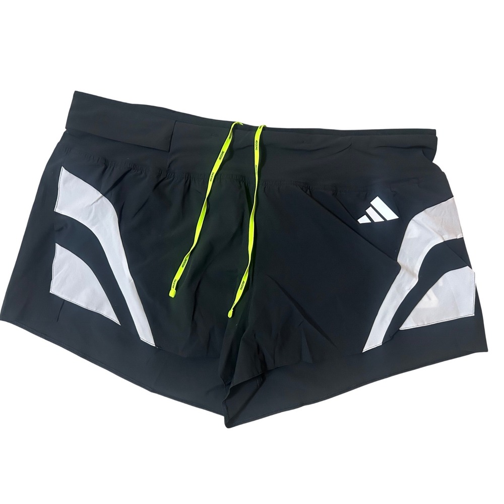 Adidas Adizero Running Shorts Men 2XL Black New With Tags Performance Athletic